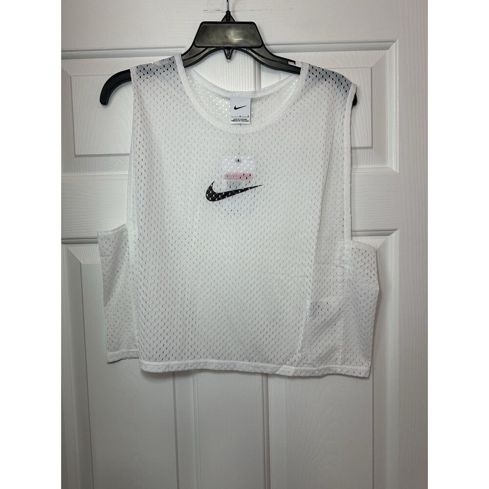 Size L Nike Park Training Bib Dri-Fit Unisex Adults White DV7425-100 NEW